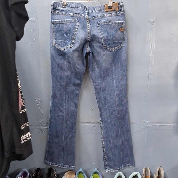 Vigoss Blue Boot Cut Jeans Classic Style - Picture 9 of 10